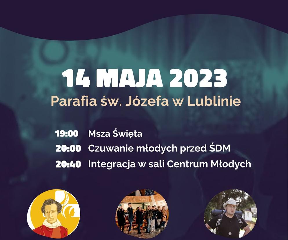 Modlitewne spotkania przed ŚDM - plakat wydarzenia