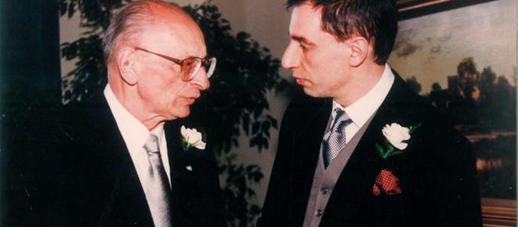 Władysław Teofil Bartoszewski z ojcem