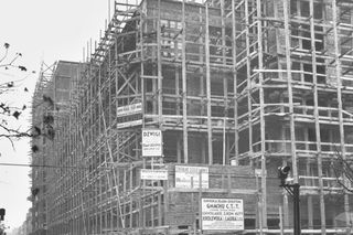 Budynek Urzędu Telekomunikacji w Warszawie przy Nowogrodzkiej - budowa