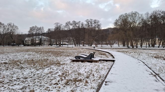 Nałęczów - Park Zdrojowy zimą