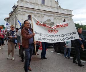 Protest przeciw CPK w Zamościu