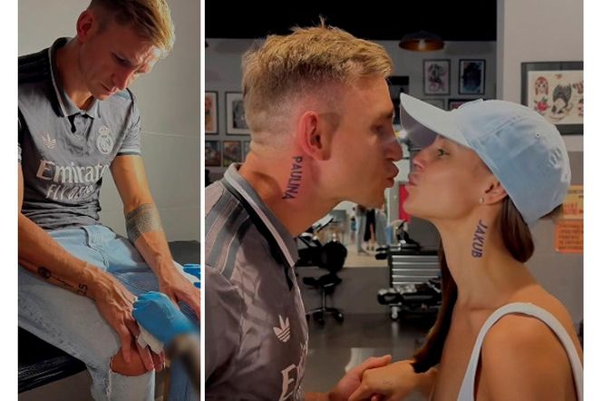 Jakub Rzeźniczak i jego żona zrobili sobie nowe tatuaże