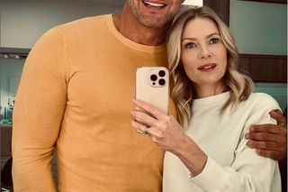 Barwy szczęścia na planie. Dominika (Karolina Chapko), Sebastian (Marek Krupski)