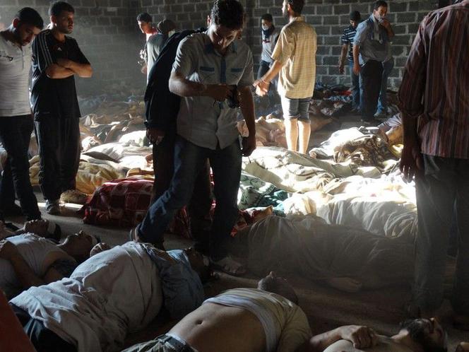 Syria, zagazowane ciała