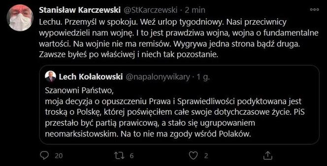 Wpis senatora Karczewskiego