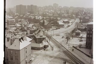 Zielona Góra w zimowej aurze. Czesław Łuniewicz uchwycił zimę kilkadziesiąt lat temu na fotografiach