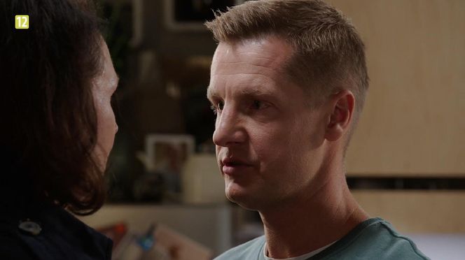 M jak miłość odc. 1851. Marysia (Małgorzata Pieńkowska), Paweł (Rafał Mroczek)