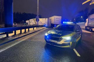 Wypadek na DTŚ w Katowicach. Trasa zablokowana