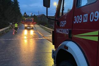 Potężna ulewa w Olsztynie. W Barczewku opady uszkodziły most