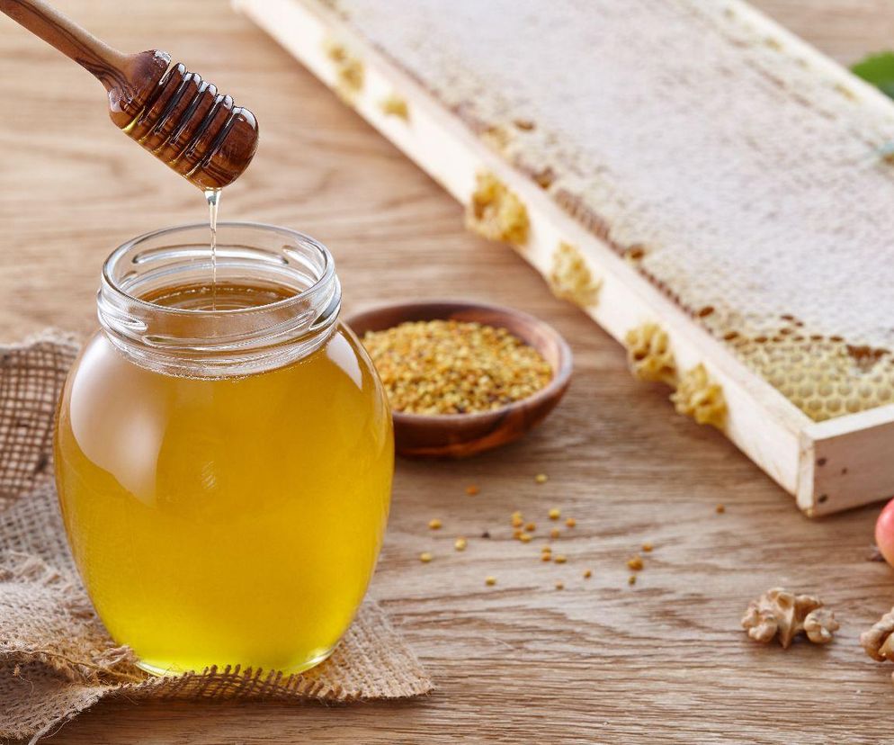 miód z pierzgą i pyłkiem pszczelim