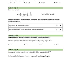Egzamin ósmoklasisty 2025 - matematyka
