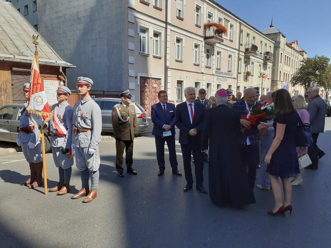 Odsłonięcie tablicy upamiętniającej 100-lecie Cudu nad Wisłą