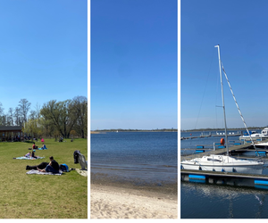 Plaża przy jeziorze Dąbie zachęca do odpoczynku! 