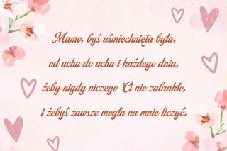 Dzień Matki 2024 - kartka z życzeniami do pobrania