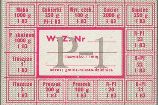 Reglamentacja życia. Kartki na żywność- symbol PRL-u