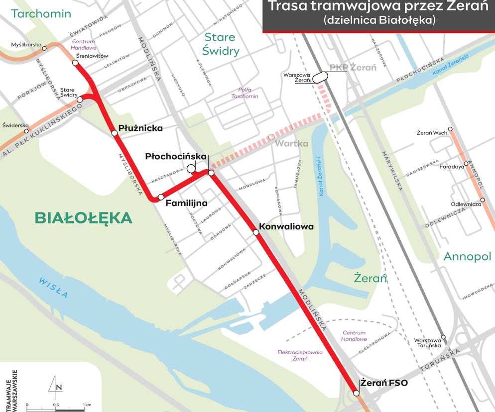 Mapa planowanej trasy