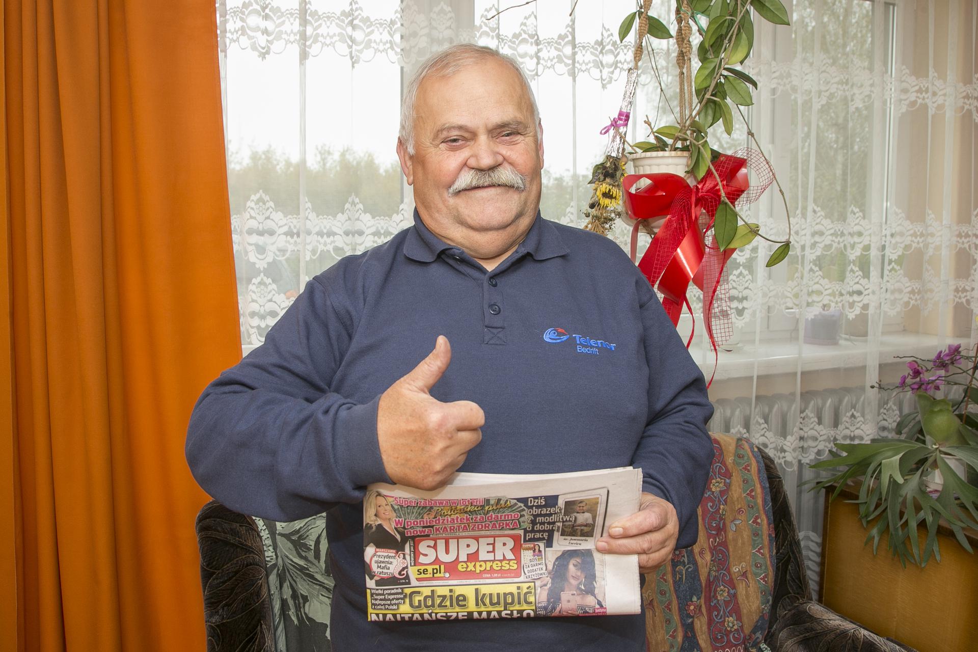 Właściciel Charta Sokoła W Panu Tadeuszu Radość pana Tadeusza! Kolejny laureat zdrapki - Super Express