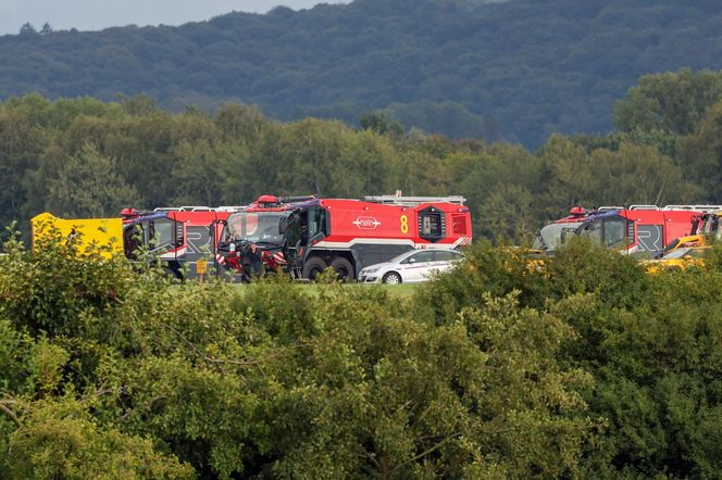Samolot wypadł z pasa startowego na lotnisku w Balicach