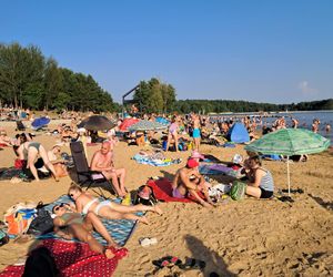 Plażowicze nad Lubianką