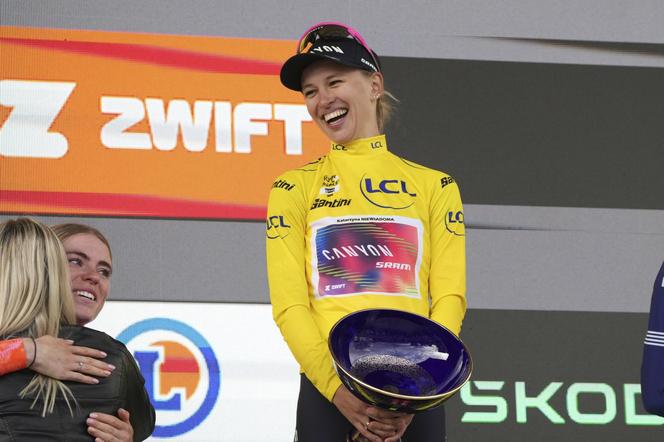 Katarzyna Niewiadoma podczas Tour de France mogła liczyć na wsparcie męża. To znany sportowiec