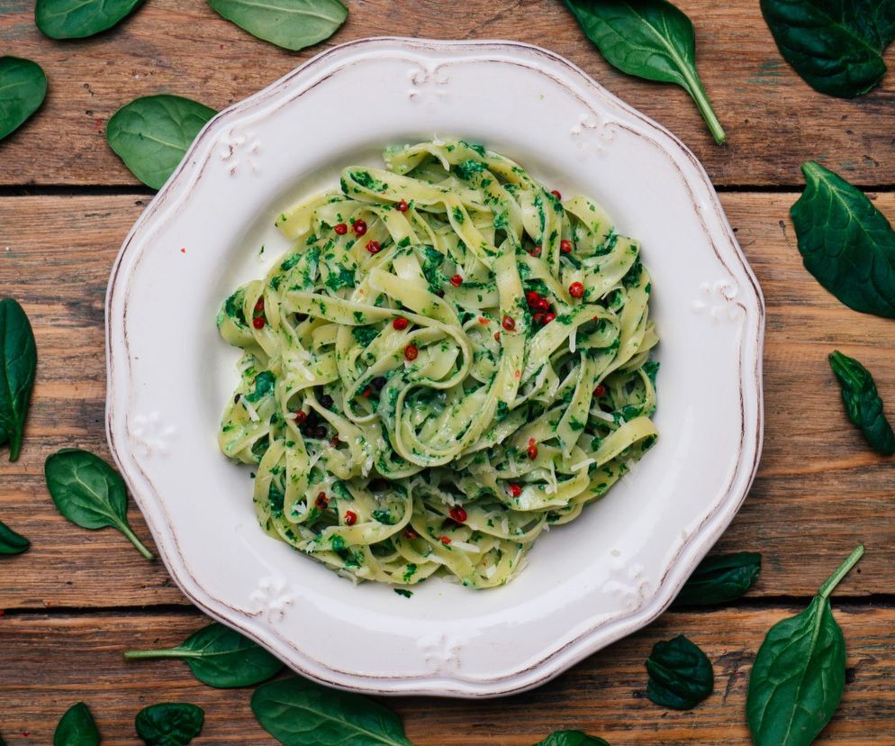 Szpinak w sosie kokosowym