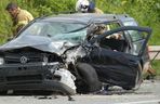 Koszmarny wypadek na drodze krajowej