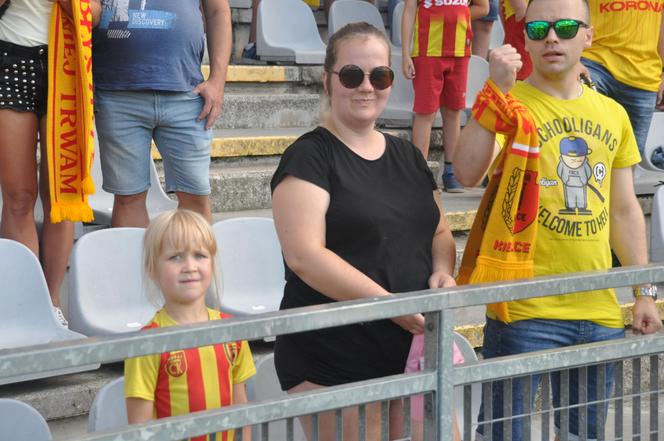 Korona Kielce - Cracovia. Zdjęcia kibiców podczas meczu. 10 sierpnia 2024