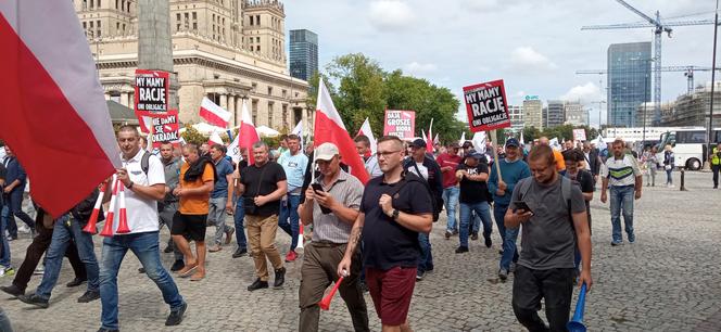 Protest Agrounii w Warszawie 7.07