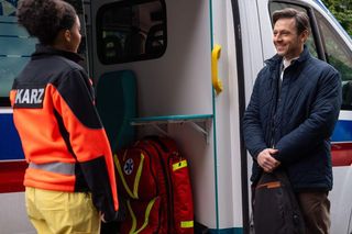 Na dobre i na złe odc. 958. Maria Malewicz (Sylwia Achu), Jakub Dobry (Mateusz Kmiecik)