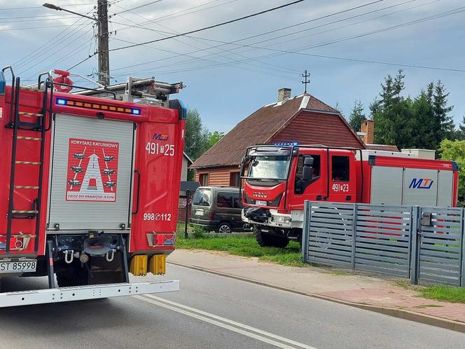 Pożar domu przy ulicy Nowowiejskiej w Starachowicach