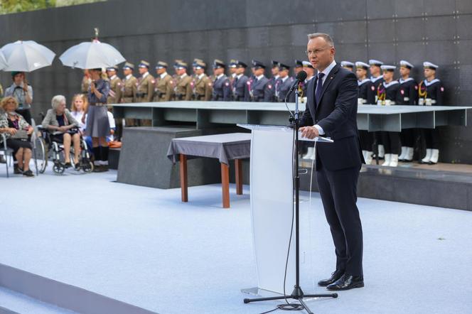 Andrzej Duda na Obchodach 80. rocznicy wybuchu Powstania Warszawskiego