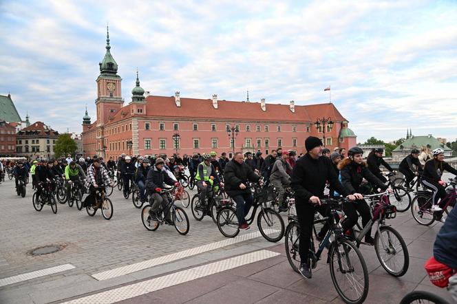 Rowerowa Masa Krytyczna na ulicach Warszawy