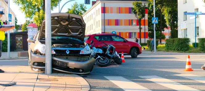 Wypadek policjanta w Piekarach Śląskich. Jechał motocyklem