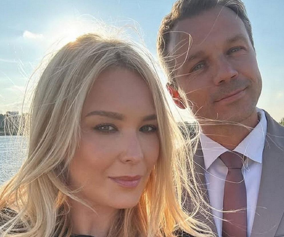 Barwy szczęścia. Karolina (Marta Dąbrowska), Bruno (Lesław Żurek)