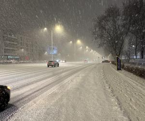 Śnieżyca w Warszawie