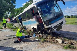 Wypadek autokaru na dk 17 w woj. lubelskim. Jest wielu rannych 