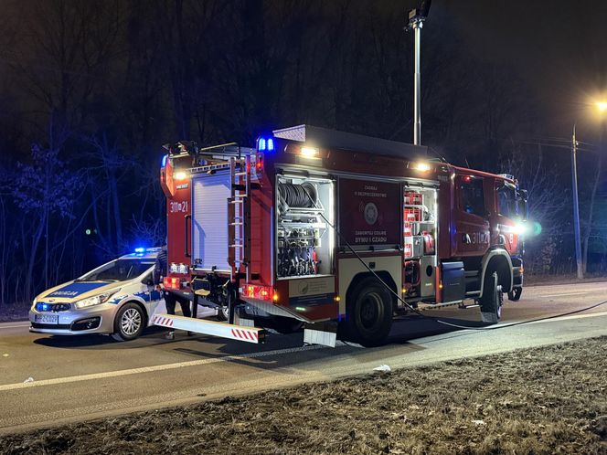 Zderzenie z udziałem trzech samochodów