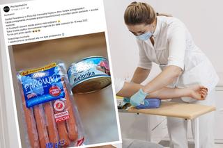 Pielęgniarki ze szpitala w Piszu otrzymały w prezencie mielonkę i parówki? Internauci: To przebija nawet rajtuzy i goździk