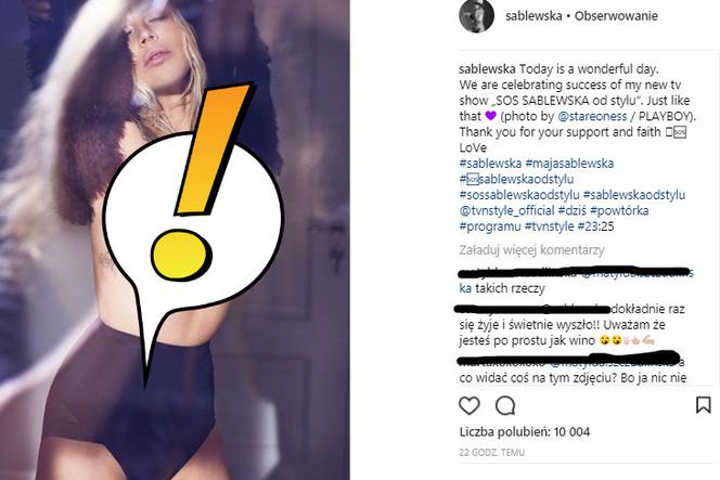 Maja Sablewska TOPLESS na instagramie. Fani: Ooo jaki chłopczyk