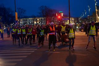 Rowerzyści i rolkarze razem! Referendalna Masa Krytyczna