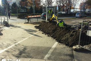 Parking powstaje przy skrzyżowaniu ulic Ślężnej i Kamiennej