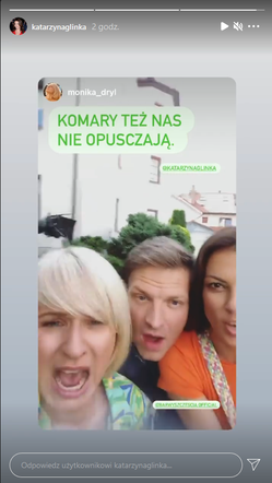Barwy szczęścia. Kasia (Katarzyna Glinka), Łukasz (Michał Rolnicki), Alicja Umińska (Monika Dryl)
