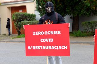 Nie chcą zamykać swoich lokali. W Lublinie protestowała branża gastronomiczna
