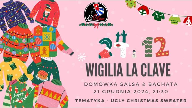 Ugly Christmas Sweater Party w La Clave - sobota 21 grudnia