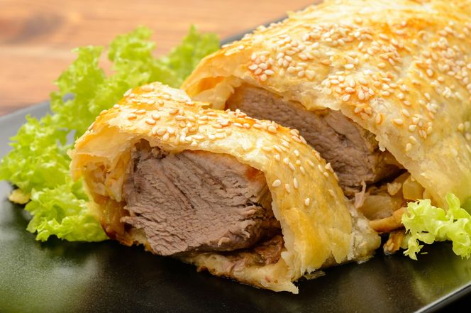 Soczysty schab w cieście francuskim