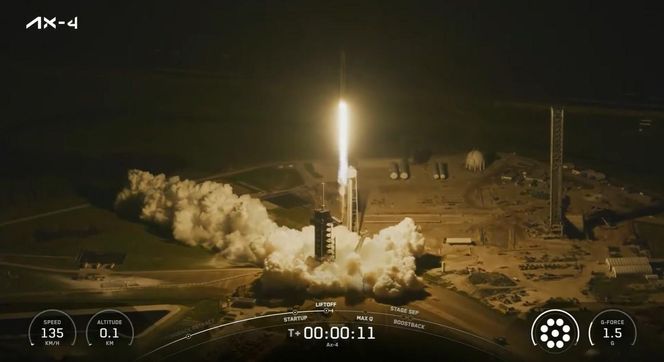 Sławosz Uznański-Wiśniewski poleciał w kosmos! Tak wyglądał start misji Axiom-4