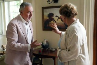 Barwy szczęścia odc. 3122. Józefina Rawiczowa (Elżbieta Jarosik), Andrzej Zastoja-Modelski (Leon Charewicz)