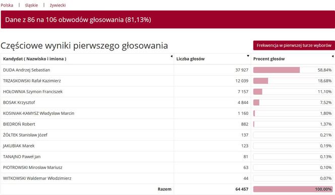 Wybory prezydenckie 2020 w woj. śląskim. W Katowicach i Sosnowcu wygrał Rafał Trzaskowski [WYNIKI W MIASTACH I POWIATACH]