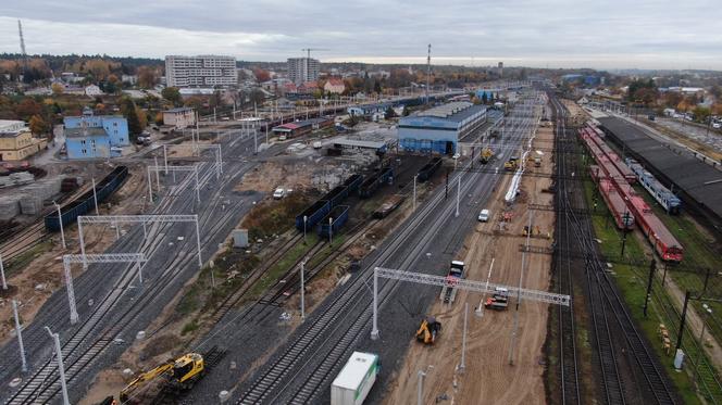 Modernizacja stacji Olsztyn Główny. Rozrasta się tunel na Zatorze i przybywa torów [ZDJĘCIA]