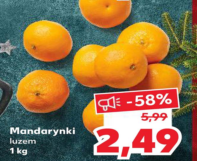 Kaufland – MEGA promocje na święta! Mandarynki za 2,49 zł/1 kg